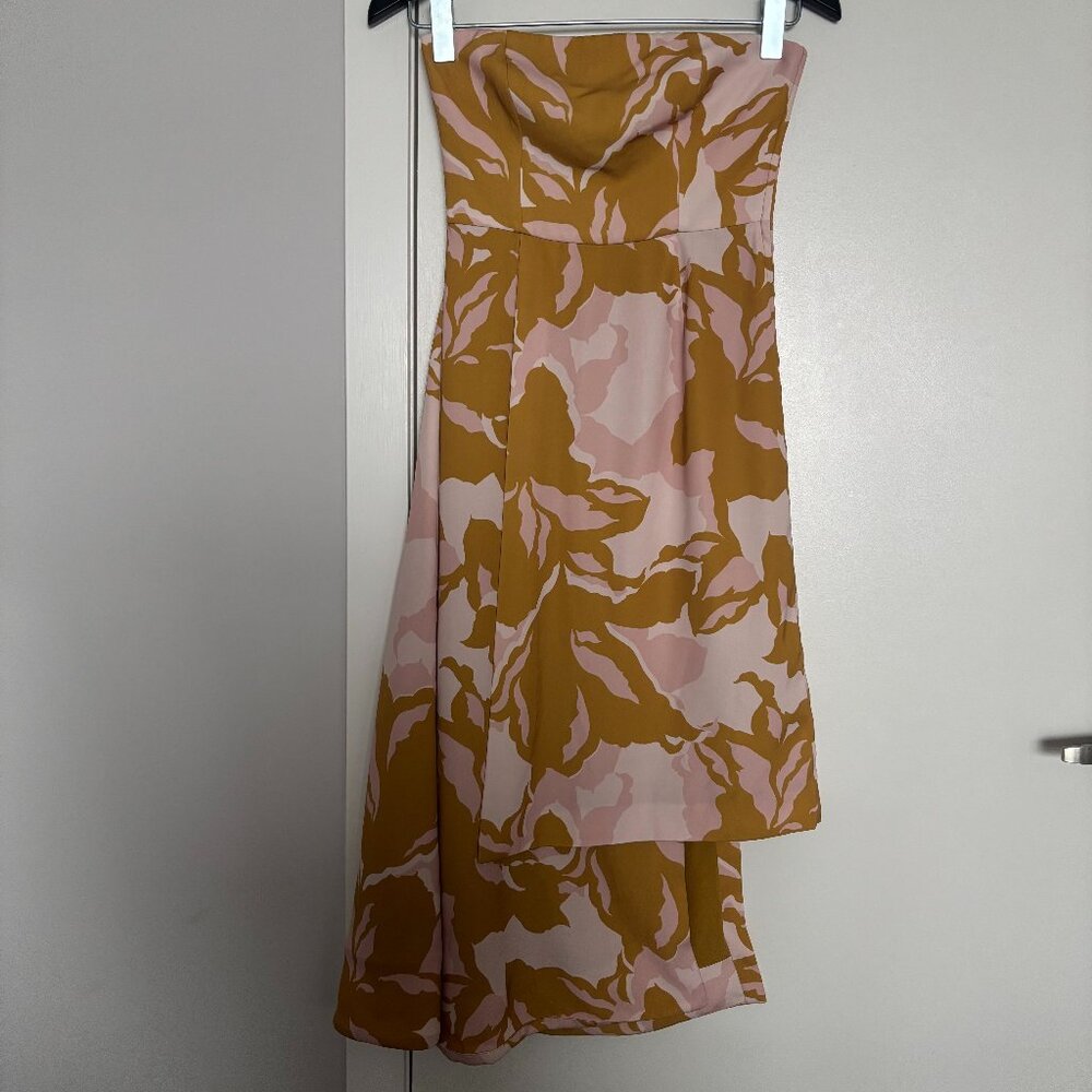 Keepsake Strapless Floral Dress - S